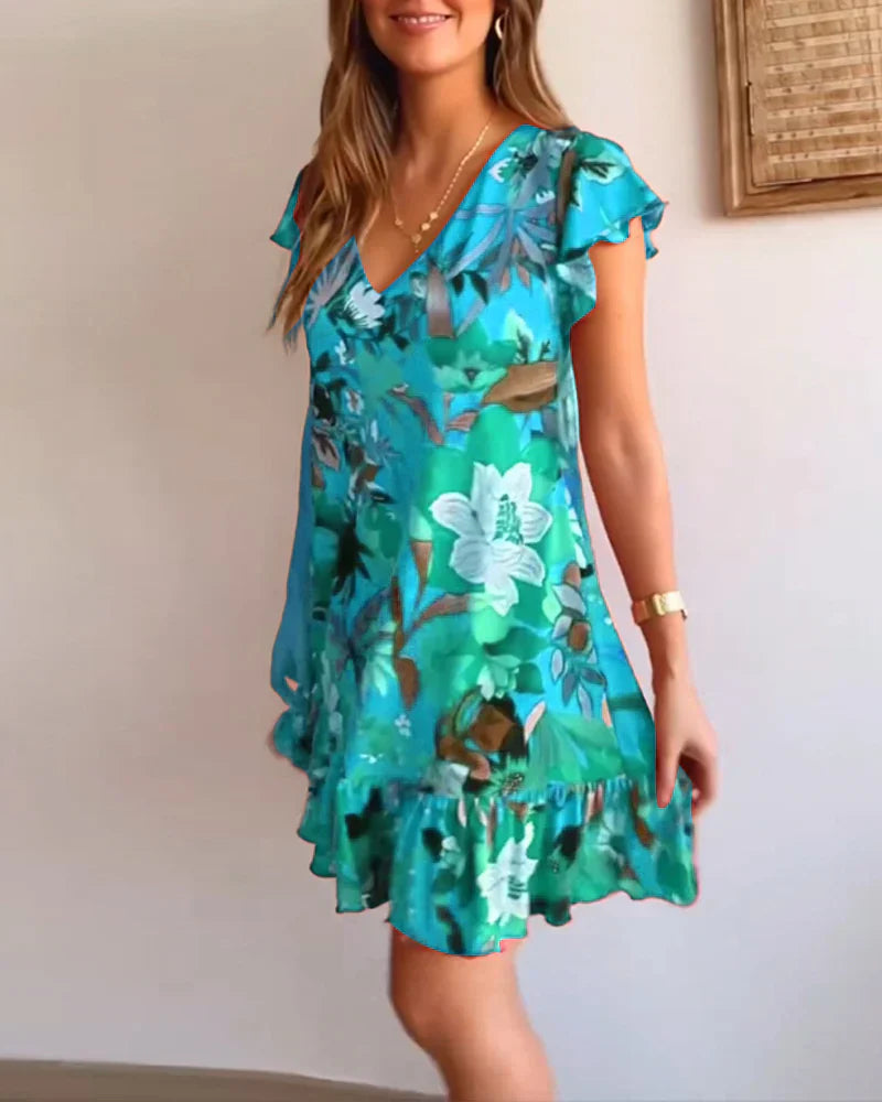AMALIA - FRÖHLICHES SOMMERKLEID MIT RÜSCHEN