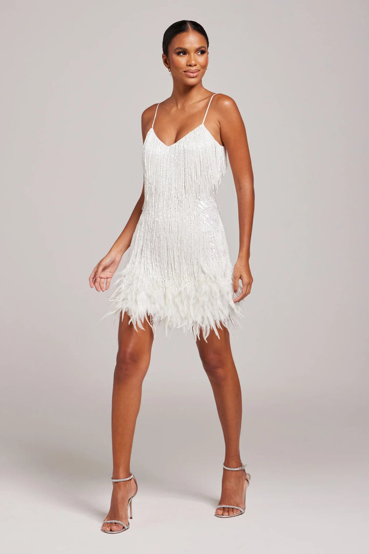 ALENA – FEDERBESATZ-PARTYKLEID