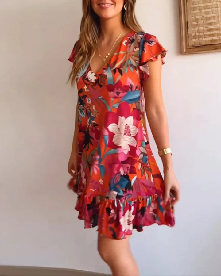 AMALIA - FRÖHLICHES SOMMERKLEID MIT RÜSCHEN