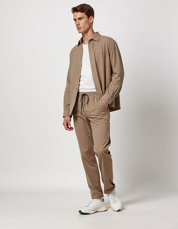 AIDEN - BEIGE ZWEITEILIGES SET