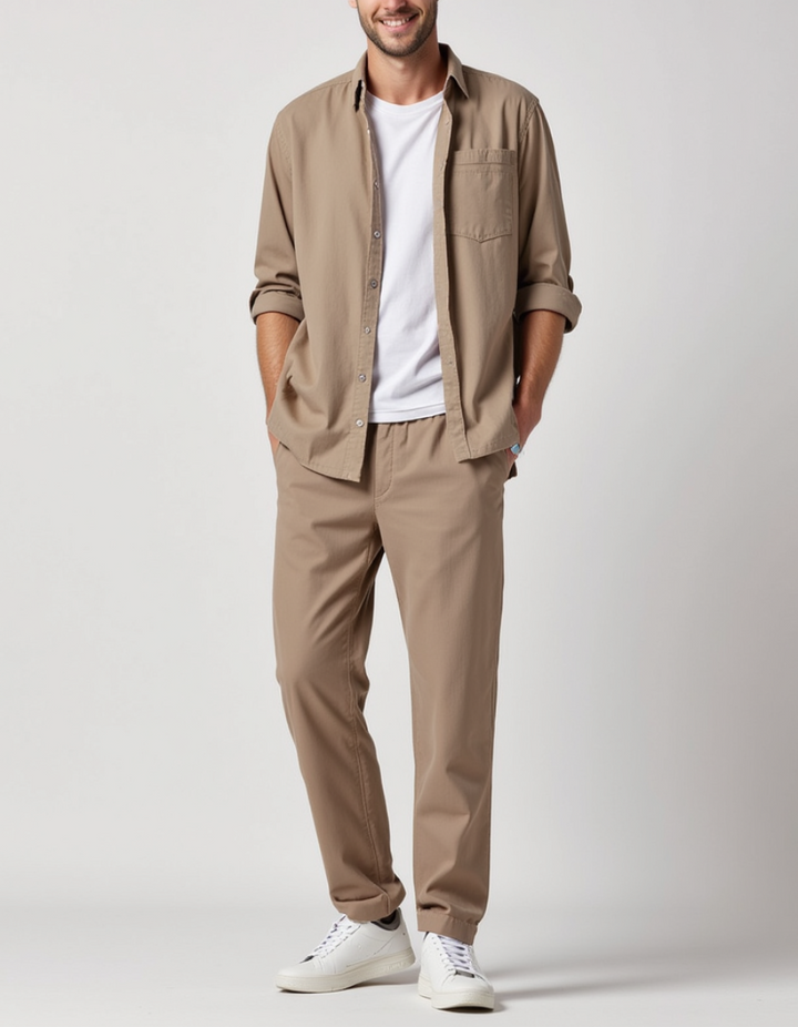AIDEN - BEIGE ZWEITEILIGES SET