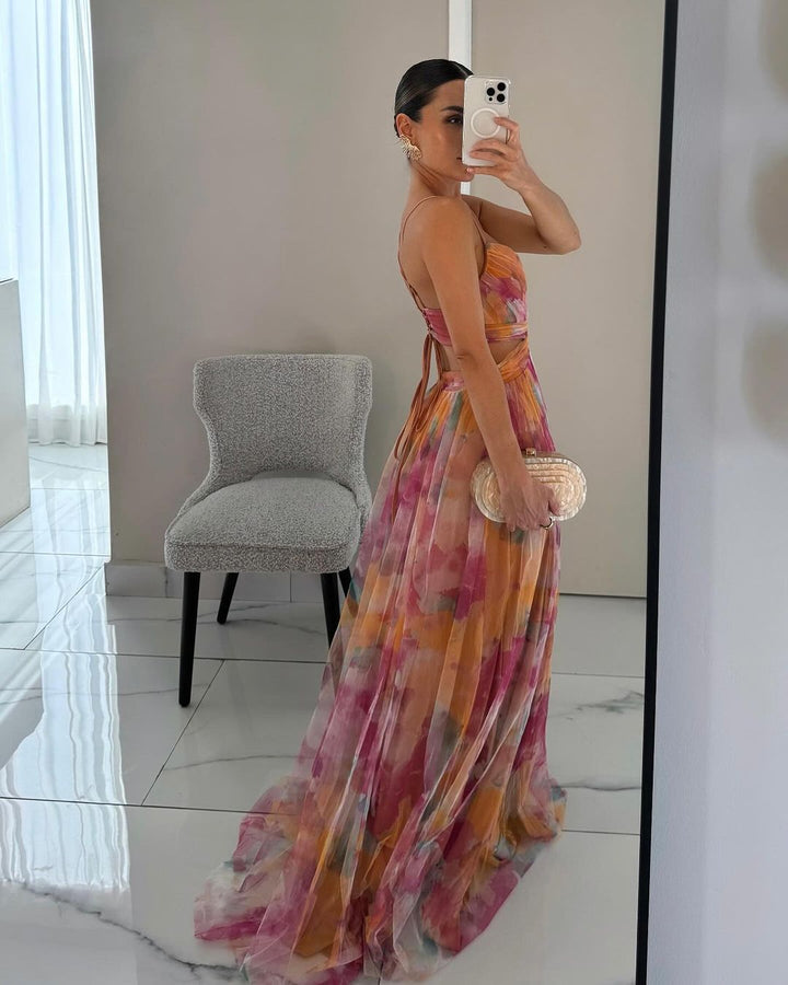 AROA - MAXIKLEID MIT BLUMENPRINT