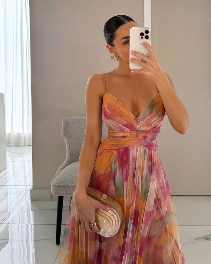 AROA - MAXIKLEID MIT BLUMENPRINT