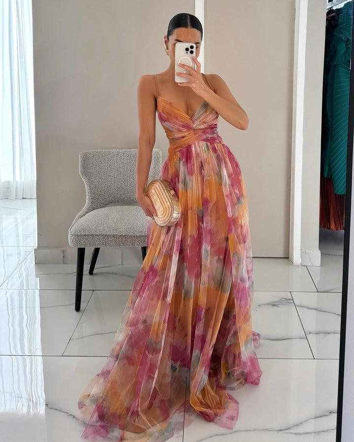 AROA - MAXIKLEID MIT BLUMENPRINT