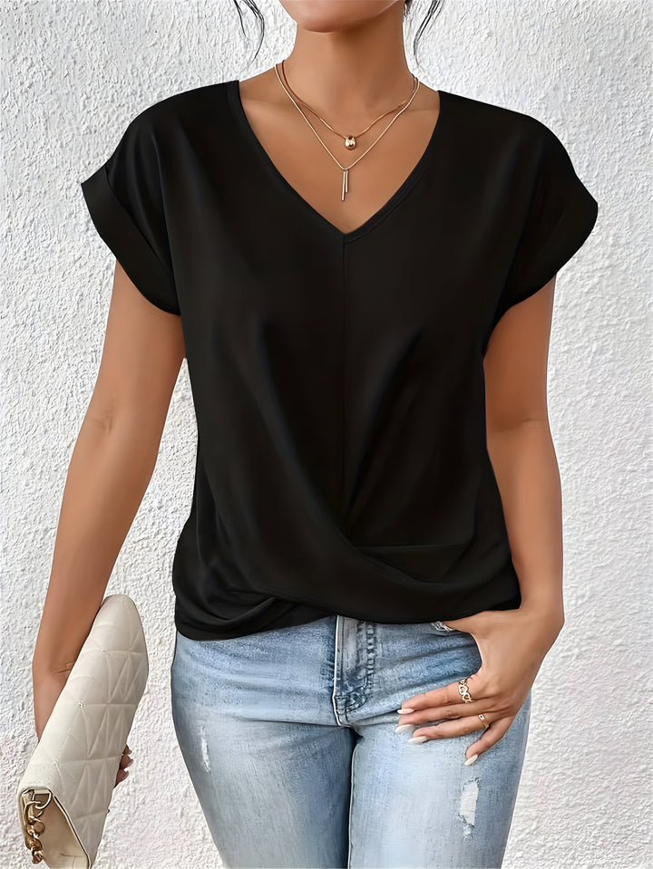 SABRINA - LÄSSIGES T-SHIRT MIT V-AUSSCHNITT (1+1 GRATIS!)