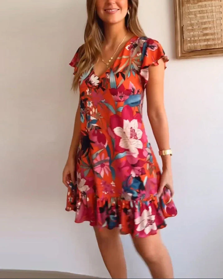 AMALIA - FRÖHLICHES SOMMERKLEID MIT RÜSCHEN