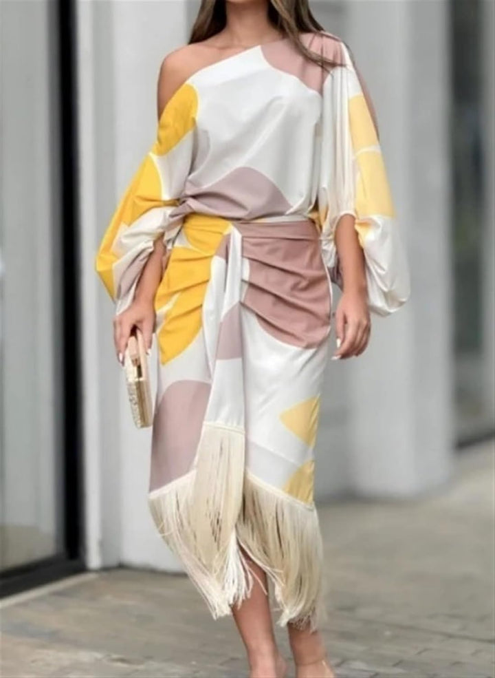 CARMEN - ZWEITEILIGES SET MIT VERSPIELTEM PRINT