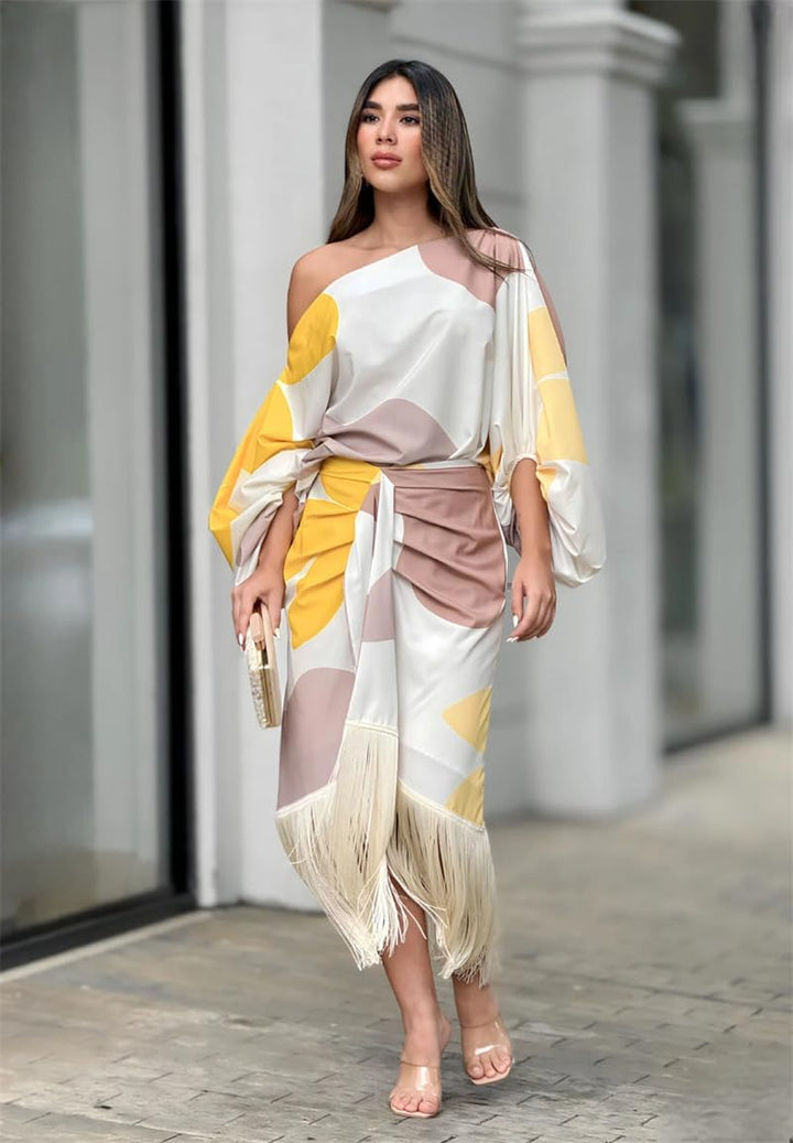 CARMEN - ZWEITEILIGES SET MIT VERSPIELTEM PRINT
