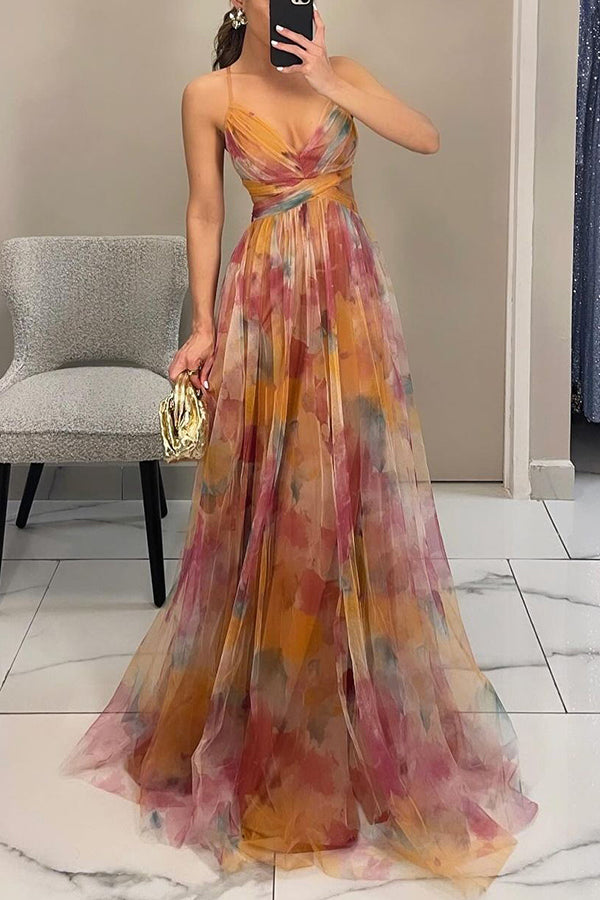 AROA - MAXIKLEID MIT BLUMENPRINT
