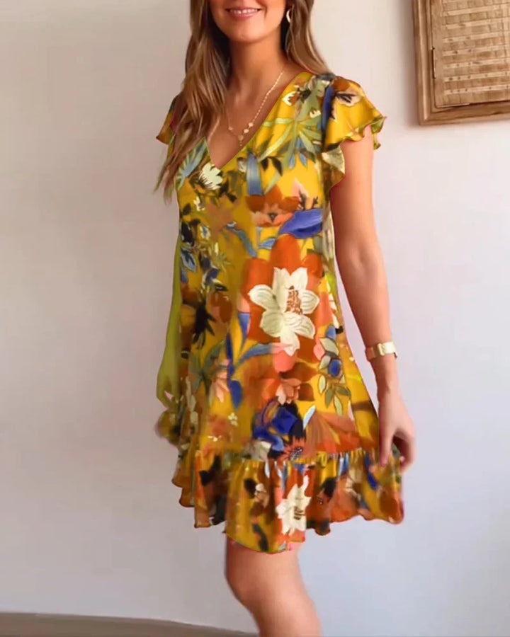 AMALIA - FRÖHLICHES SOMMERKLEID MIT RÜSCHEN