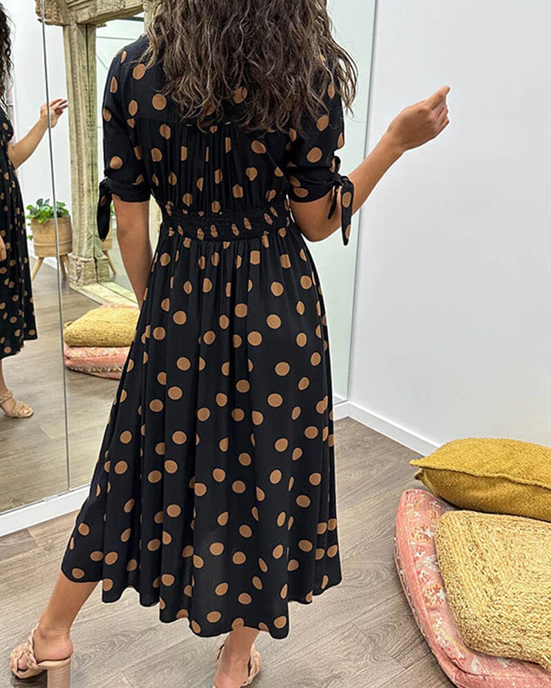 VIOLLETA - KLEID MIT V-AUSSCHNITT