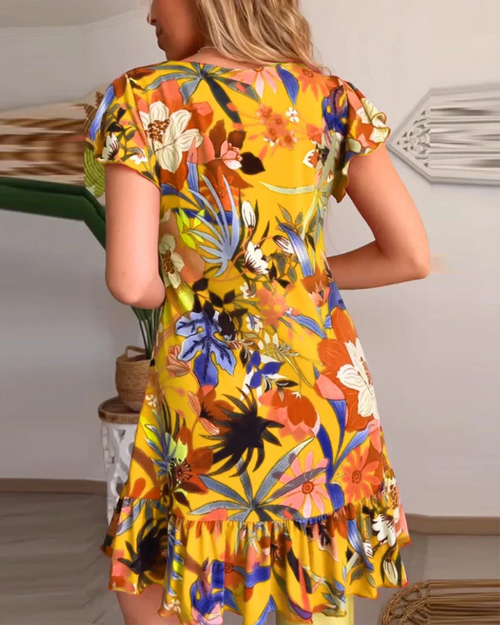 AMALIA - FRÖHLICHES SOMMERKLEID MIT RÜSCHEN