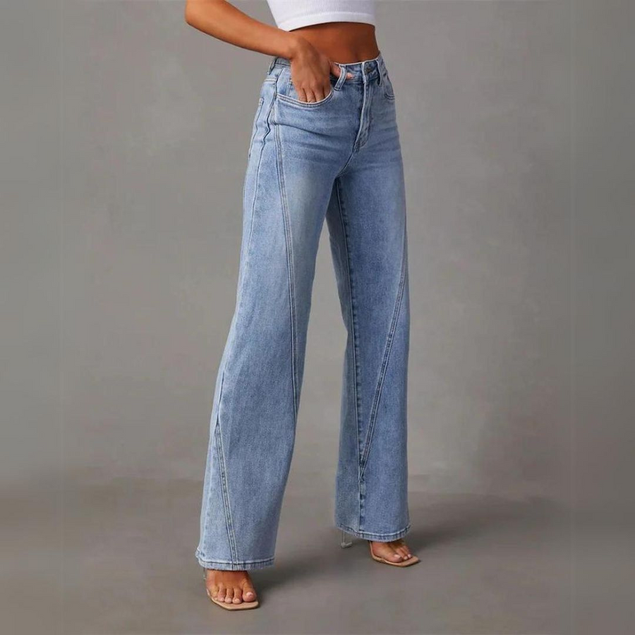 JULIA - WEITE JEANS MIT HOHER TAILLE