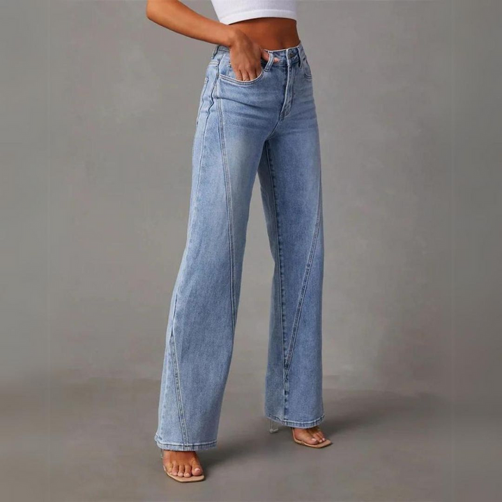 JULIA - WEITE JEANS MIT HOHER TAILLE