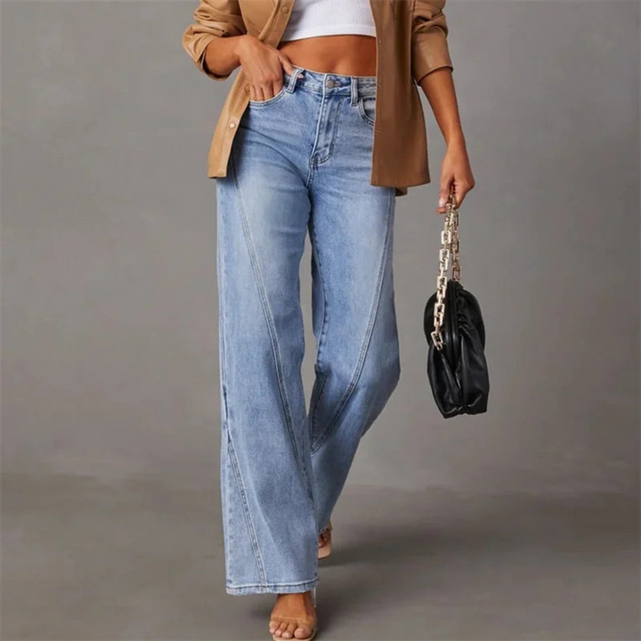 JULIA - WEITE JEANS MIT HOHER TAILLE