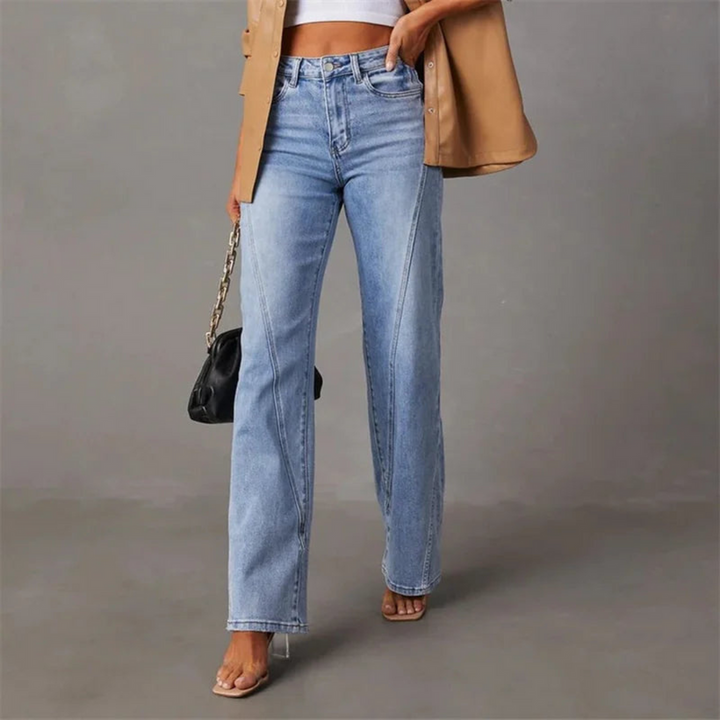 JULIA - WEITE JEANS MIT HOHER TAILLE