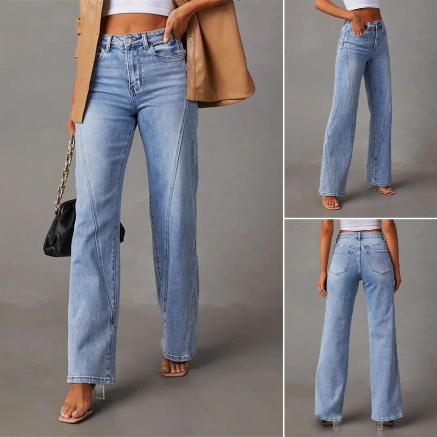 JULIA - WEITE JEANS MIT HOHER TAILLE