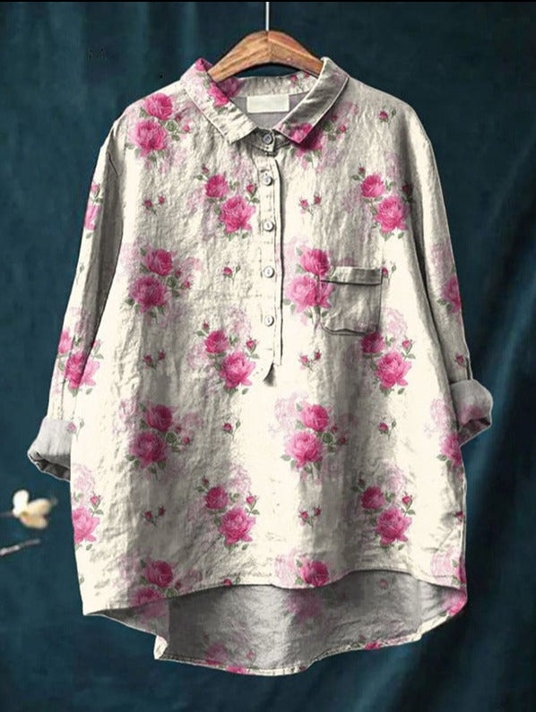 MARIE - KLASSISCHE BLUSE MIT FRÖHLICHEN PRINTS