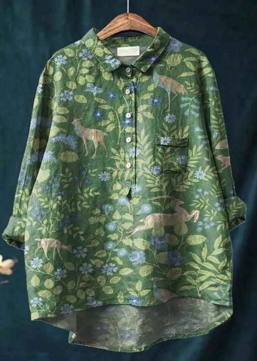 MARIE - KLASSISCHE BLUSE MIT FRÖHLICHEN PRINTS