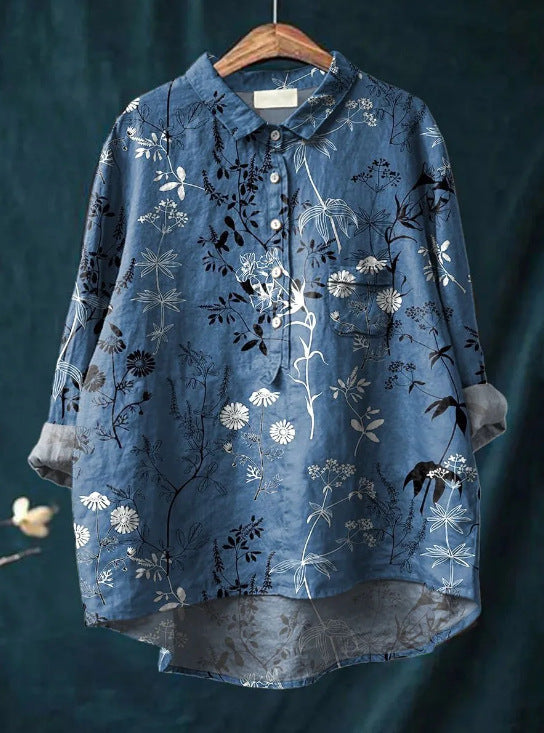 MARIE - KLASSISCHE BLUSE MIT FRÖHLICHEN PRINTS