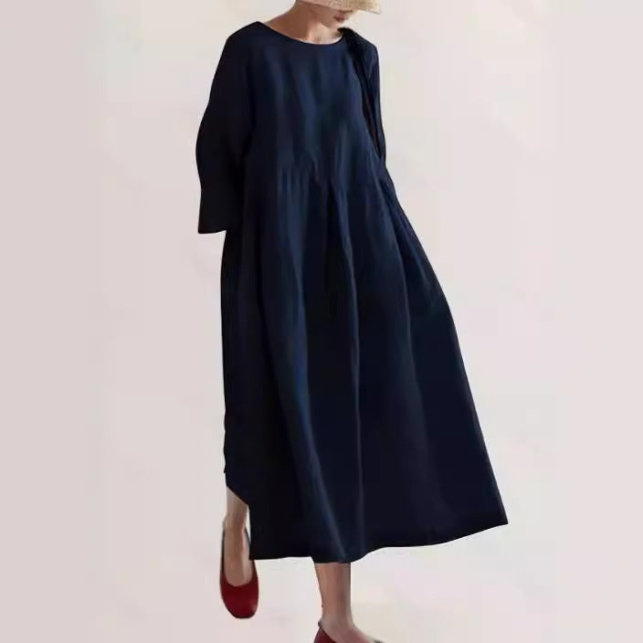 IVONNE - LÄSSIGES KLEID MIT SEITENTASCHEN