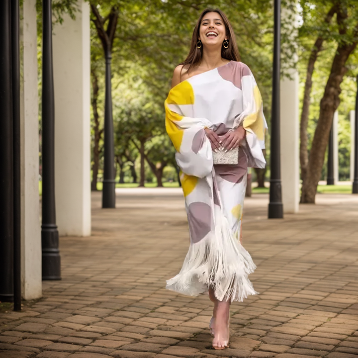 CARMEN - ZWEITEILIGES SET MIT VERSPIELTEM PRINT