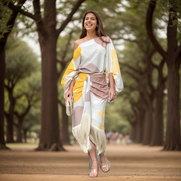CARMEN - ZWEITEILIGES SET MIT VERSPIELTEM PRINT