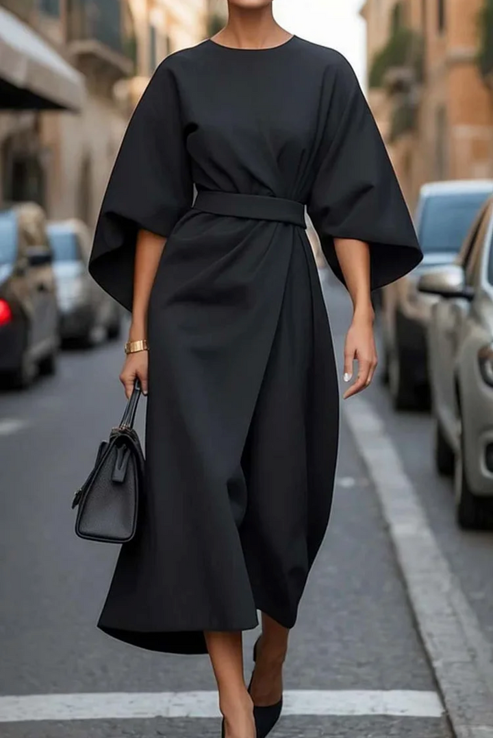 ANNABEL - ELEGANTES KLEID MIT RAGNALÄRMELM