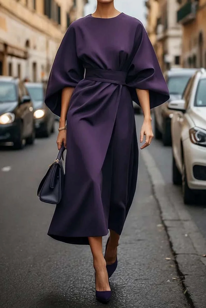ANNABEL - ELEGANTES KLEID MIT RAGNALÄRMELM