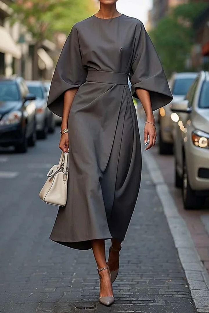ANNABEL - ELEGANTES KLEID MIT RAGNALÄRMELM