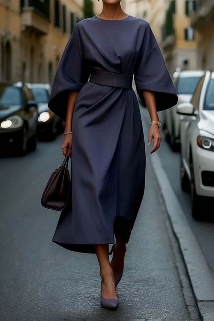 ANNABEL - ELEGANTES KLEID MIT RAGNALÄRMELM