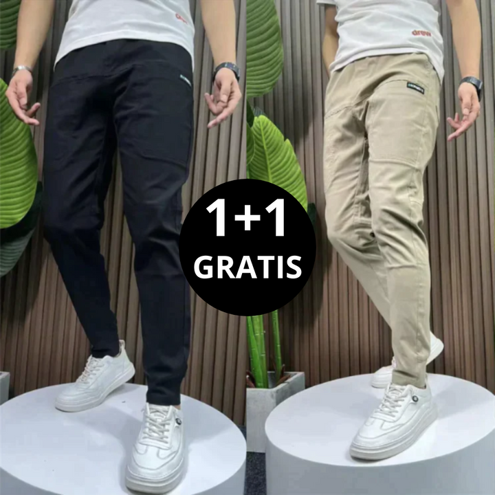 ADRIAN - DEHNBARE CARGOHOSE (1+1 GRATIS!)