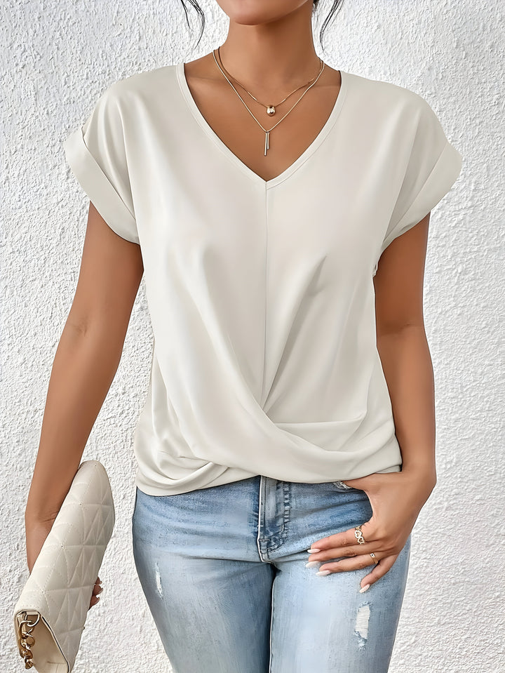 SABRINA - LÄSSIGES T-SHIRT MIT V-AUSSCHNITT (1+1 GRATIS!)