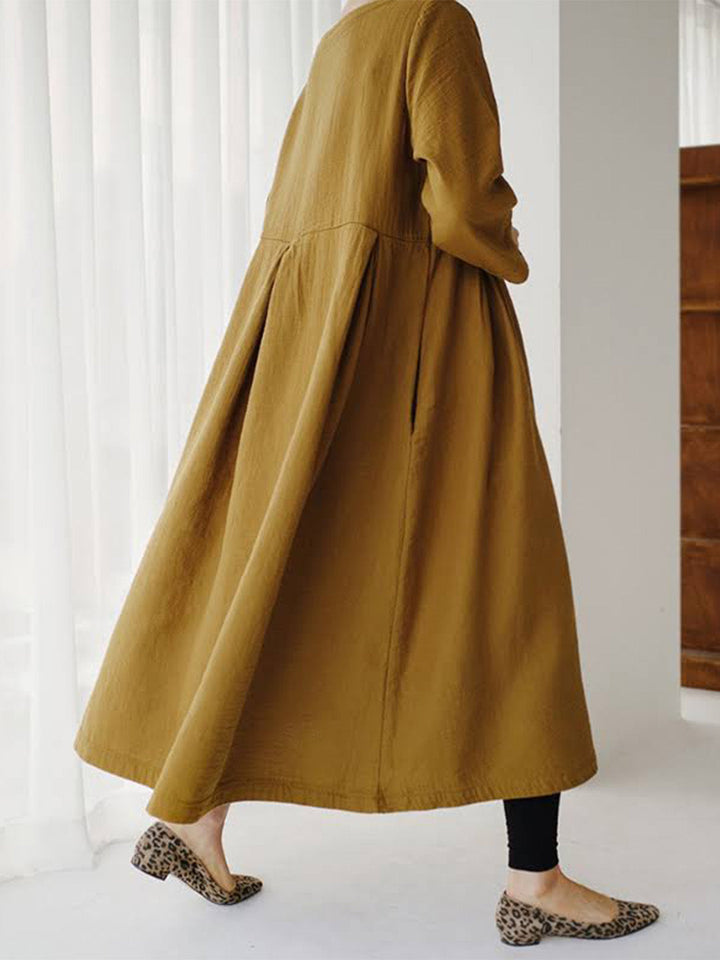 IVONNE - LÄSSIGES KLEID MIT SEITENTASCHEN