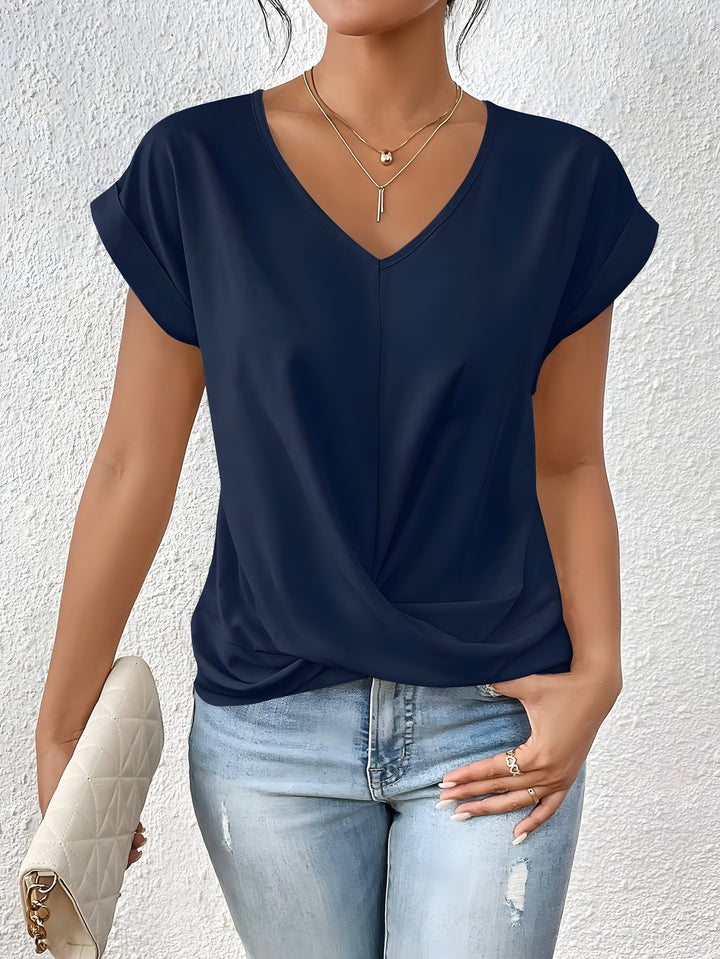 SABRINA - LÄSSIGES T-SHIRT MIT V-AUSSCHNITT (1+1 GRATIS!)