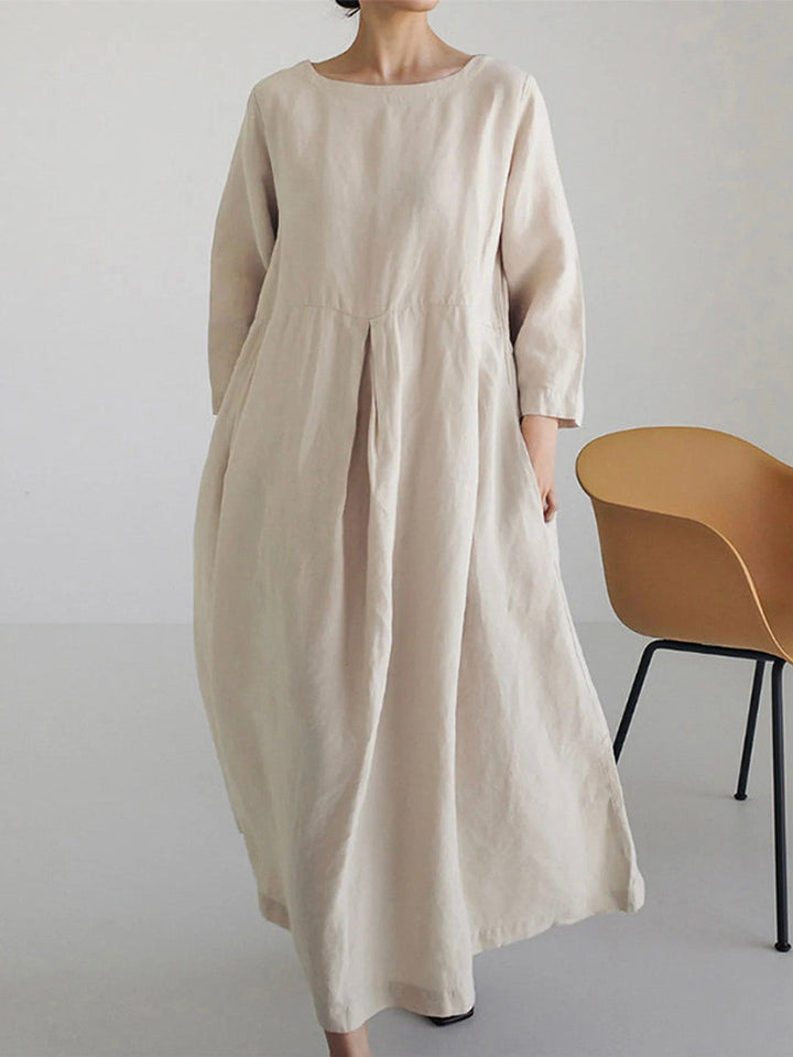 IVONNE - LÄSSIGES KLEID MIT SEITENTASCHEN