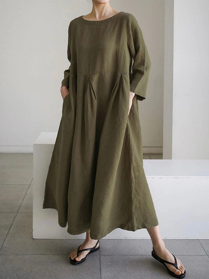 IVONNE - LÄSSIGES KLEID MIT SEITENTASCHEN