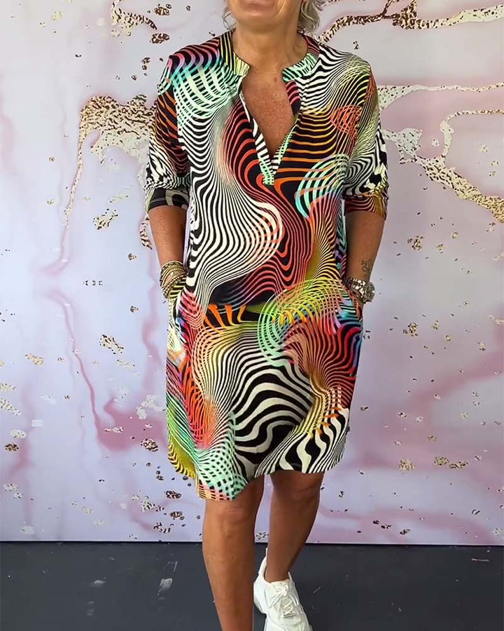 KRISTIN - FARBRAUSCH-KLEID