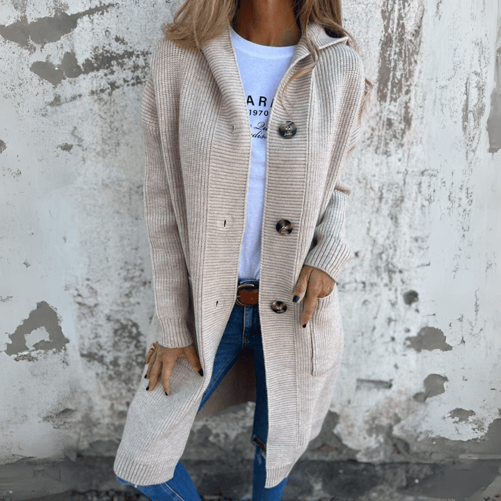LAURA - BEQUEME LANGE STRICKJACKE