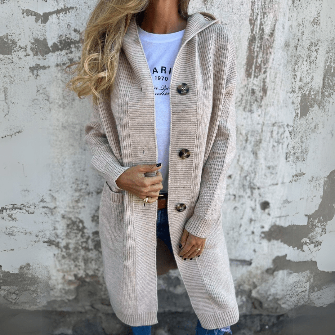 LAURA - BEQUEME LANGE STRICKJACKE