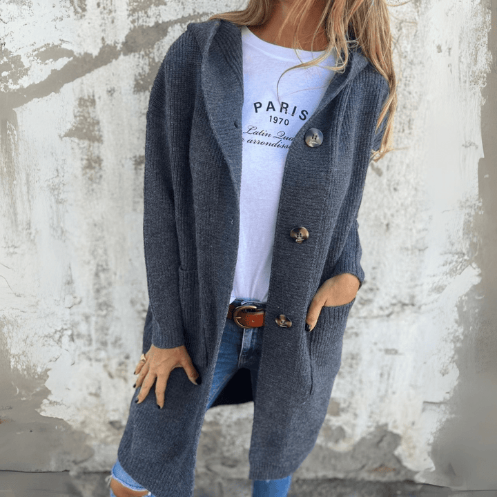 LAURA - BEQUEME LANGE STRICKJACKE