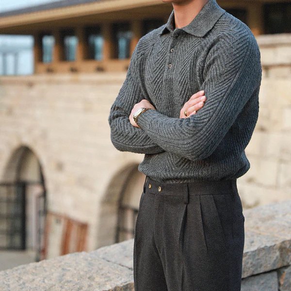 CHRISTOF - PREMIUM STRICKPULLOVER