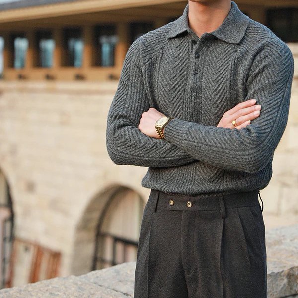 CHRISTOF - PREMIUM STRICKPULLOVER
