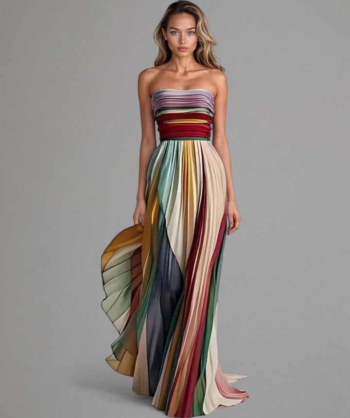 FLORA - FARBENFROHES ÄRMELLOSES KLEID