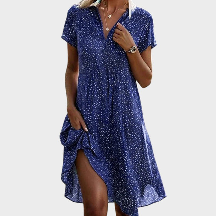HEIDI - GEPUNKTETES MIDIKLEID MIT RETRO-CHARME