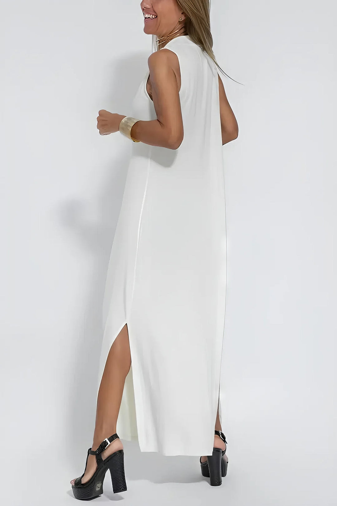 ISABELL - ELEGANTES MAXIKLEID MIT STRICKJACKE ALS GESCHENK