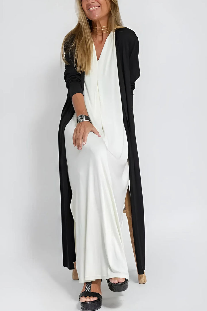 ISABELL - ELEGANTES MAXIKLEID MIT STRICKJACKE ALS GESCHENK