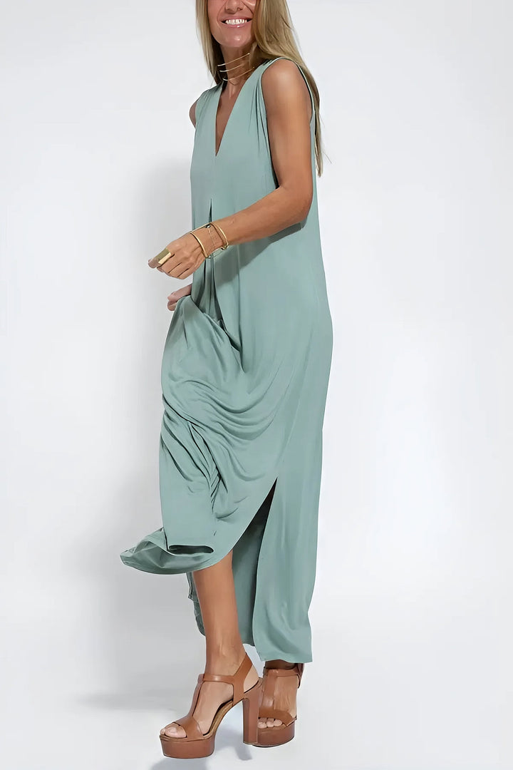 ISABELL - ELEGANTES MAXIKLEID MIT STRICKJACKE ALS GESCHENK