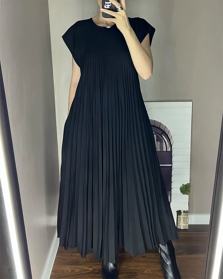 LIVIA - PLISSIERTE TRÄGERKLEID